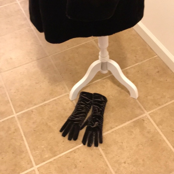 Faux fur coat plus velvet gloves - Picture 7 of 7